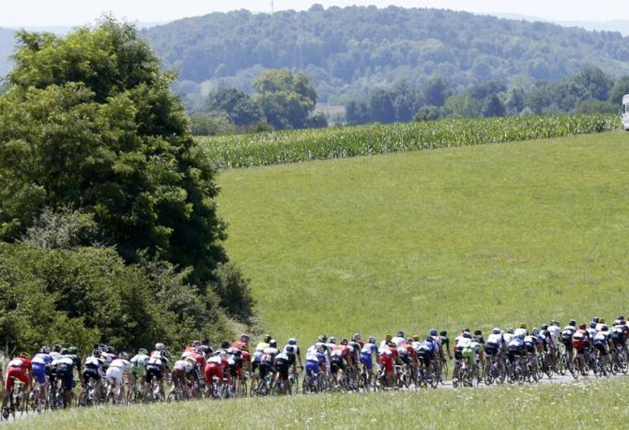 Undicesima tappa del Tour de France, 185 km da Besancon a Oyonnax. Reuters